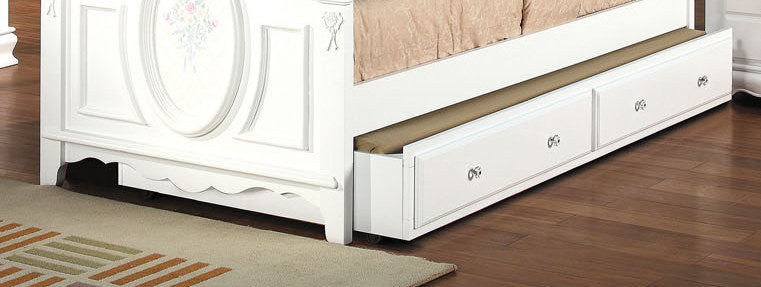 Acme Flora Trundle in White 01683 - ATL FURNITURE