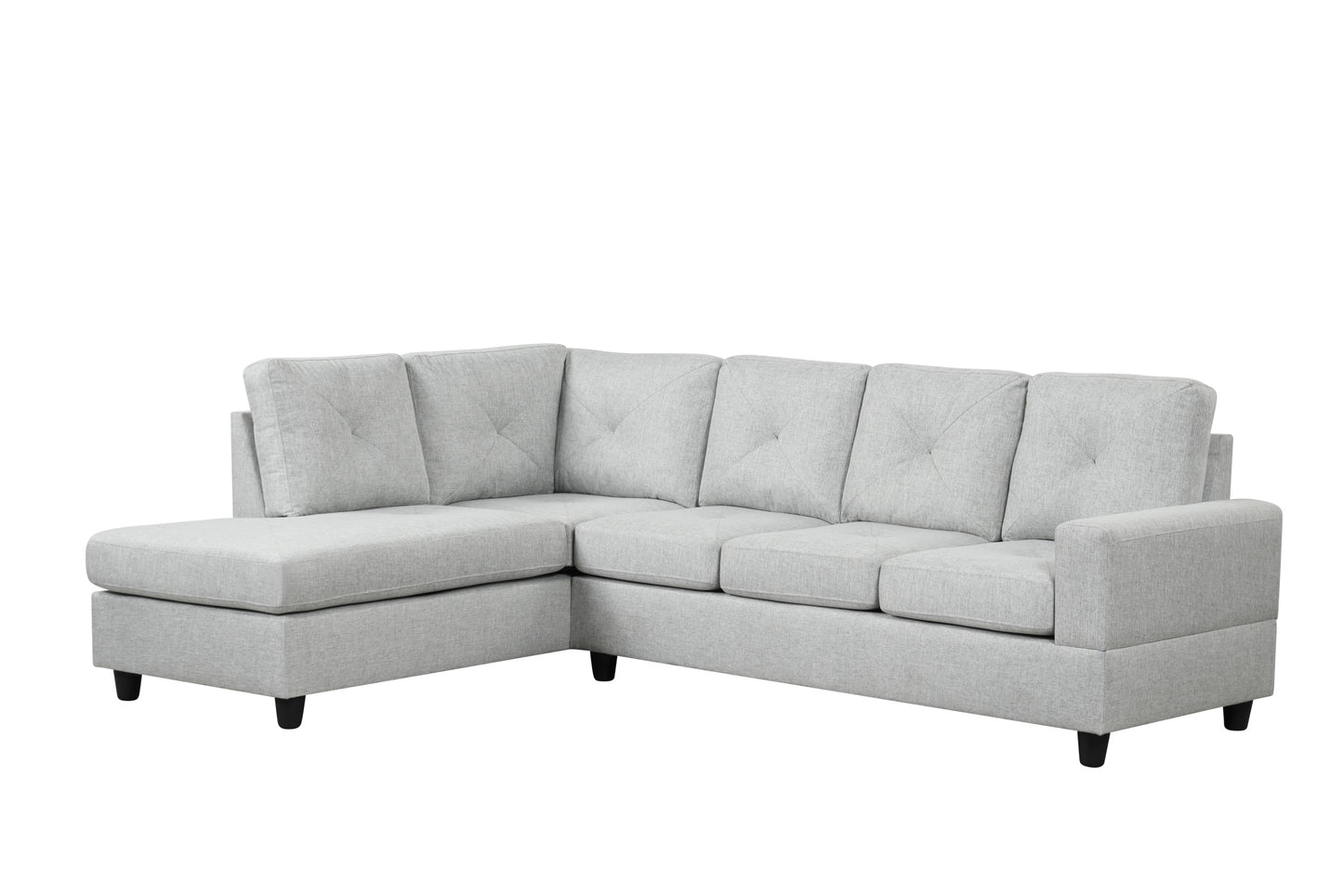 Desmond Sectional (Light Gray) - ATL FURNITURE