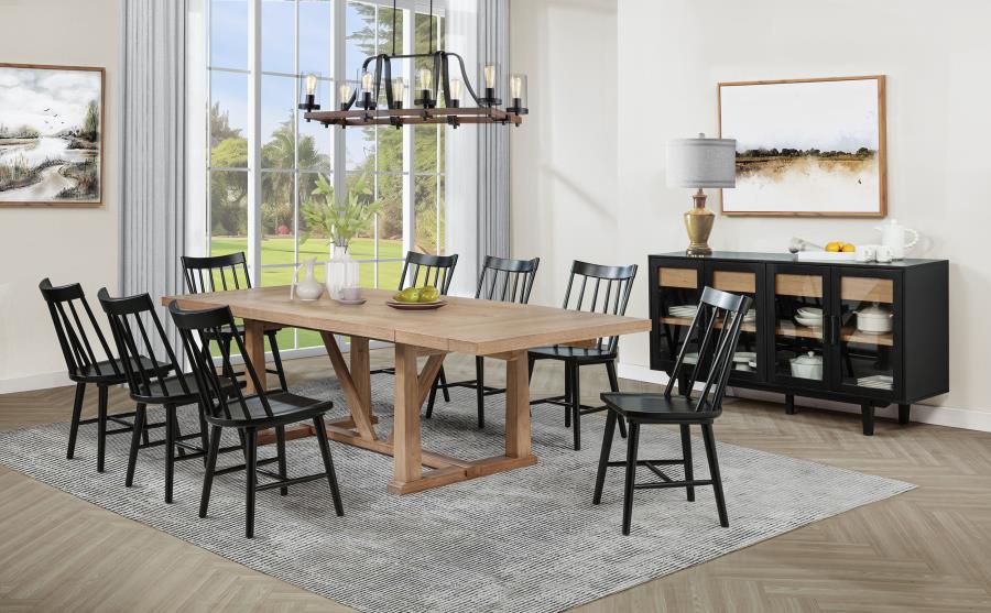 Middleton Solid Wood Dining Side Chair Black (Set Of 2)