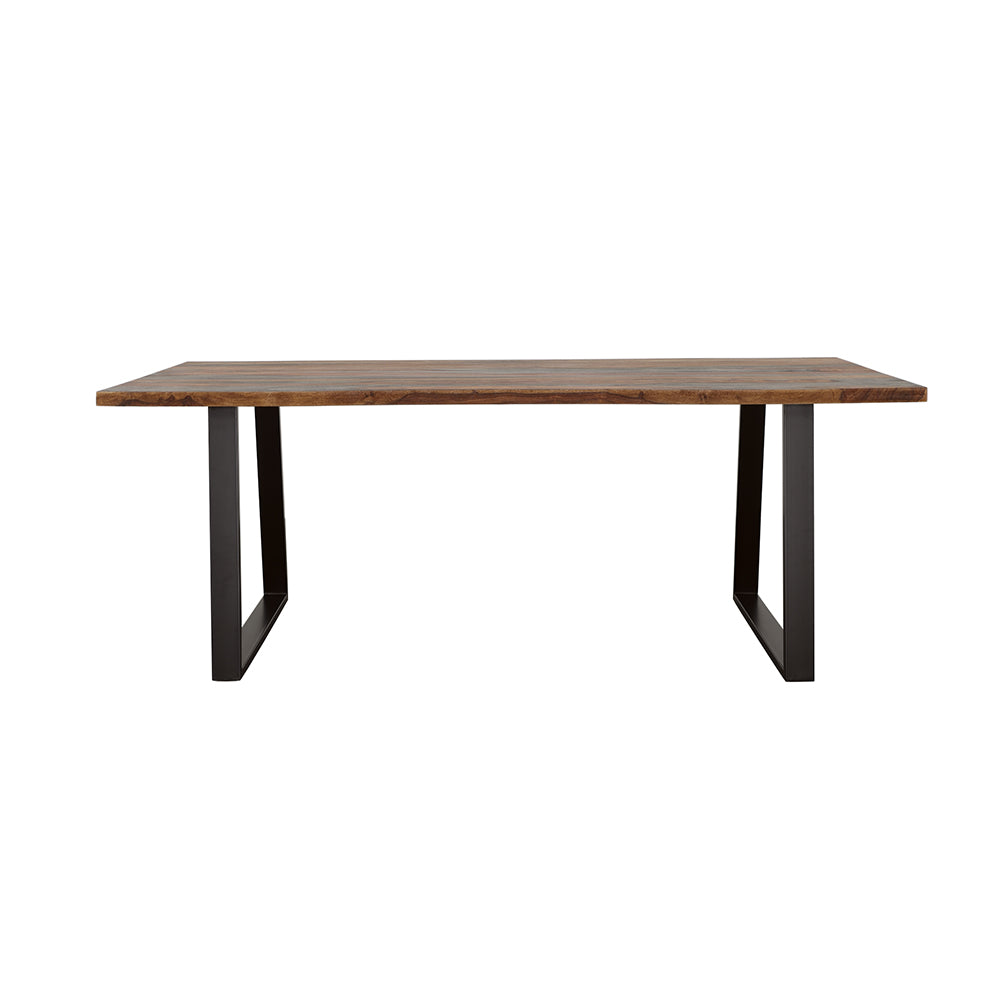 Ditman 80-inch Live Edge Dining Table Grey Sheesham