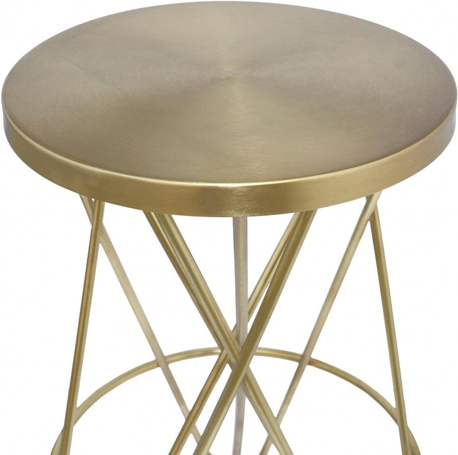 Meridian Furniture - Mercury Counter Stool Set Of 2 In Gold - 945Gold - ATL FURNITURE