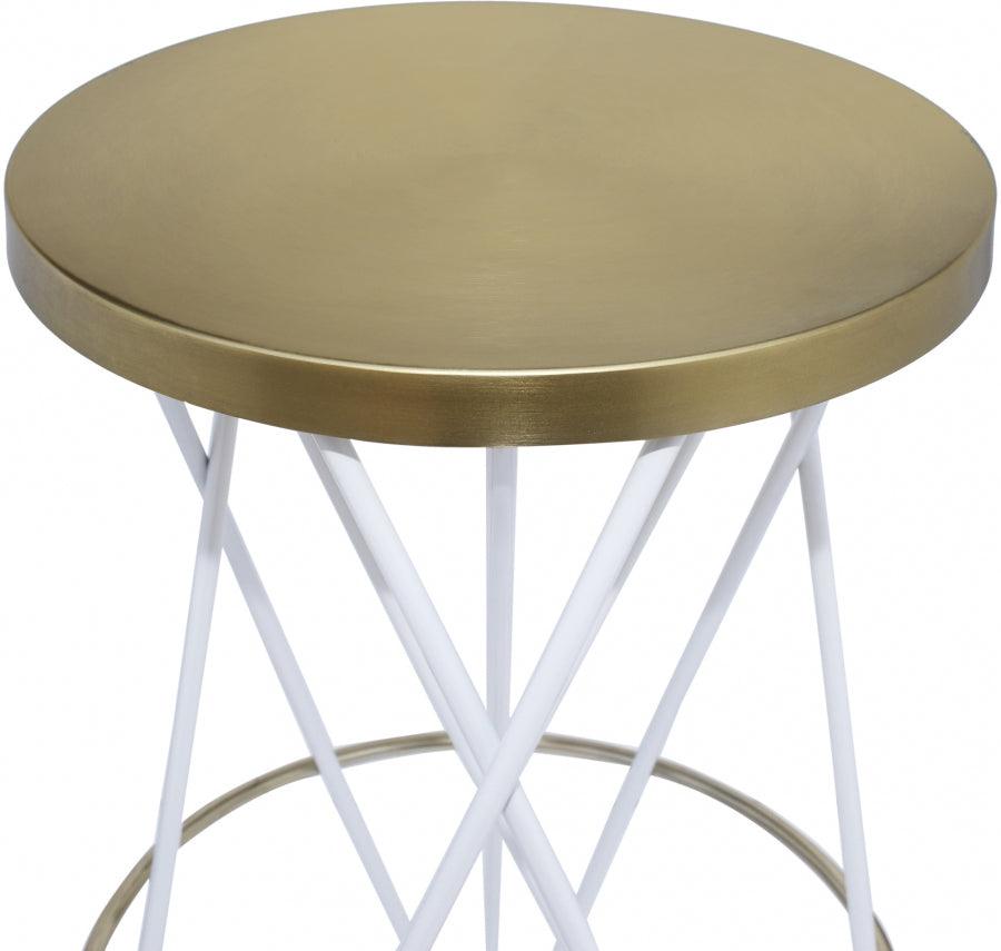 Meridian Furniture - Mercury Counter Stool Set Of 2 In White - 945White - ATL FURNITURE