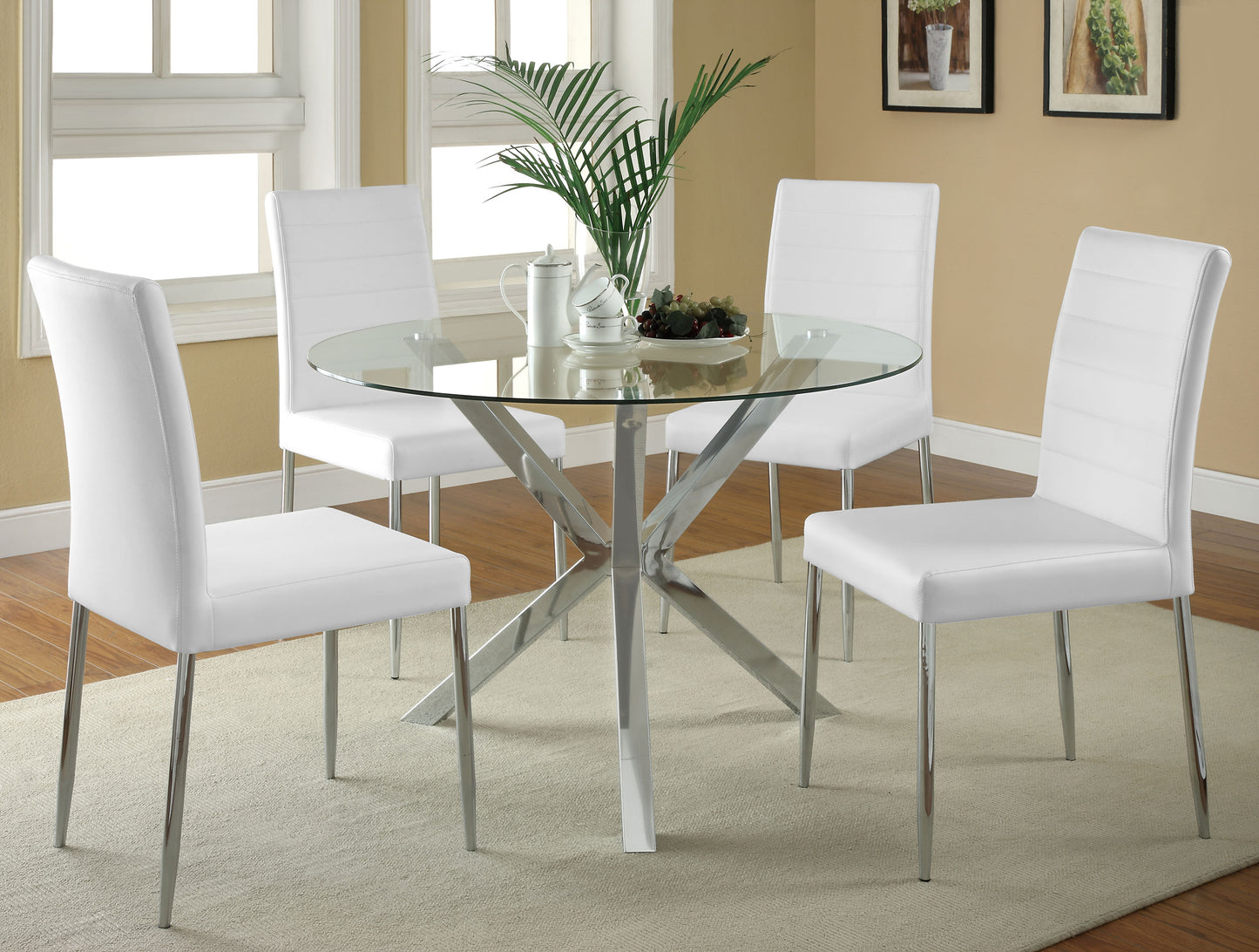 Maston Upholstered Dining Side Chair White (Set of 4)
