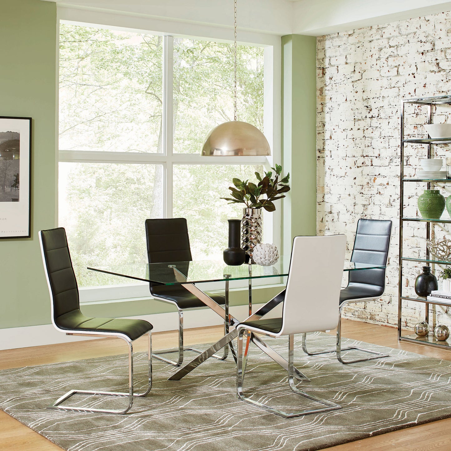 Broderick Upholstered Dining Side Chair Black (Set of 4)
