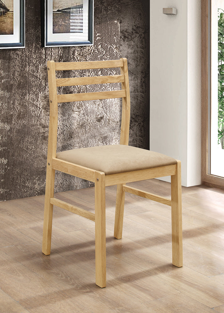 Bucknell 3-piece Round Drop Leaf Dining Table Set Natural