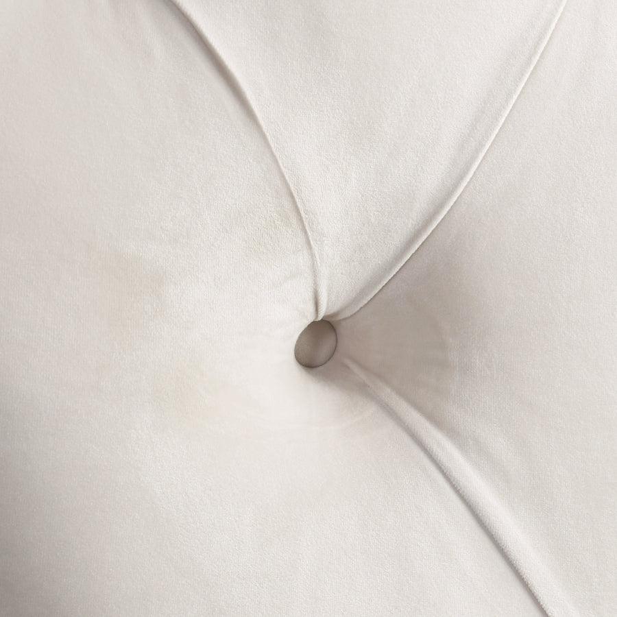 Kira Velvet Queen Bed In Cream - Kiracream-Q - ATL FURNITURE
