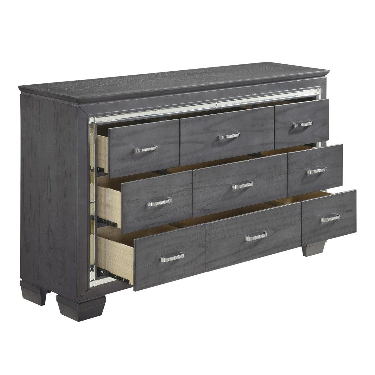 Homelegance - Allura Dresser In Grey - 1916Gy-5 - ATL FURNITURE