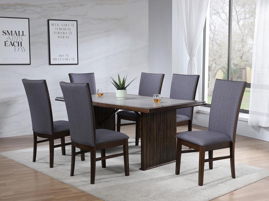 Sherwood Upholstered Dining Side Chair Grey (Set Of 2)