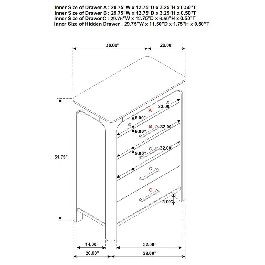 Solano 5-Piece Queen Bedroom Set Weathered Mango
