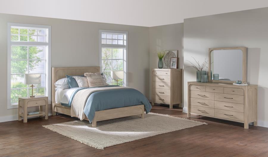 Solano 9-Drawer Bedroom Dresser Cabinet Weathered Mango