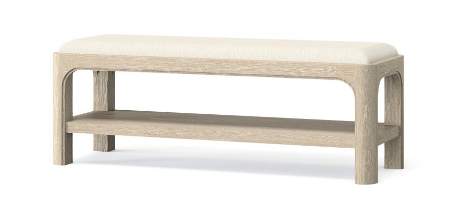 Solano 49-Inch Bedroom Bed End Bench Weathered Mango