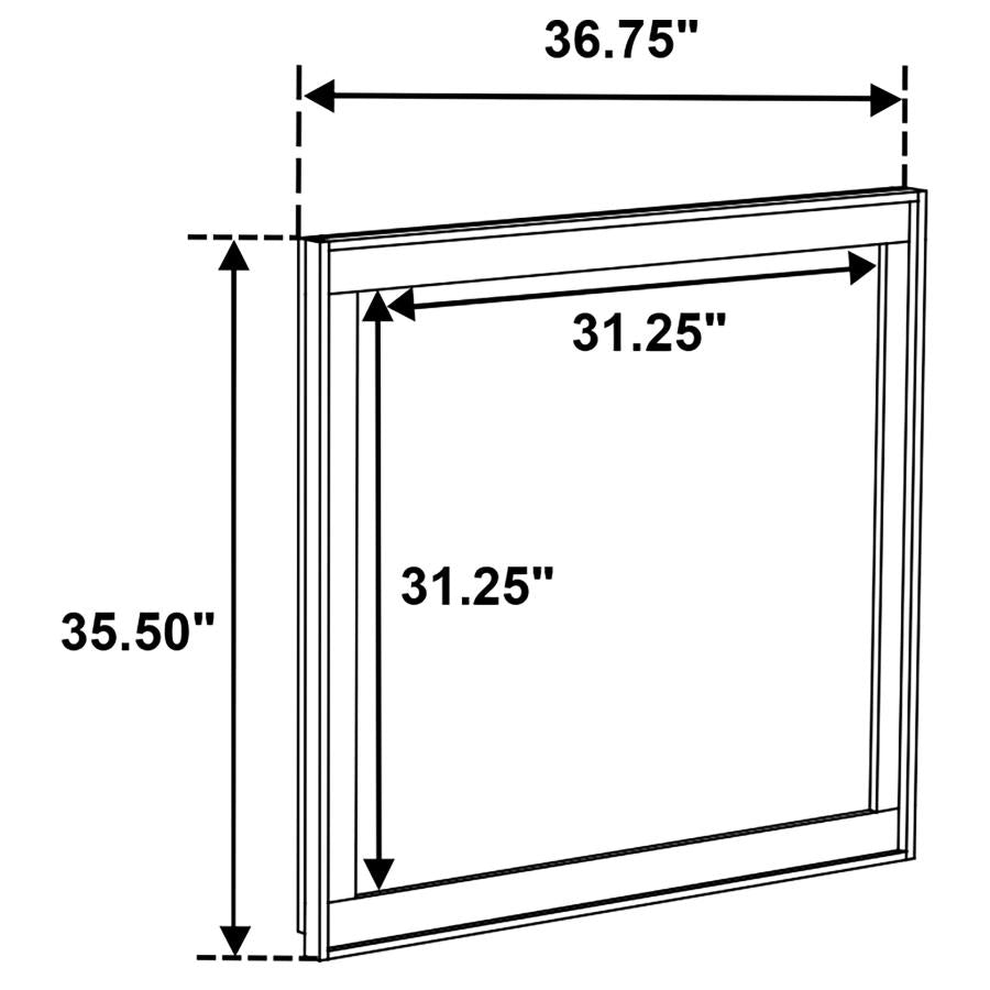 Henderson 4-Piece Eastern King Bedroom Set Medium Oak