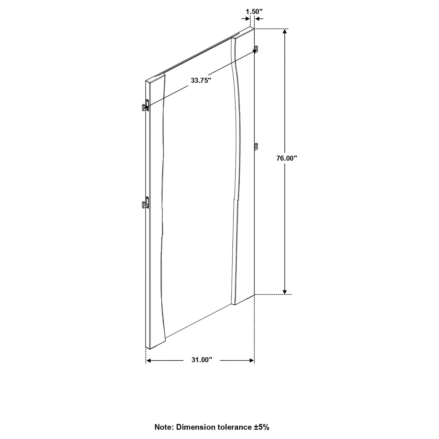 Winslow 31 x 76 Inch Standing Floor Mirror Smokey Walnut