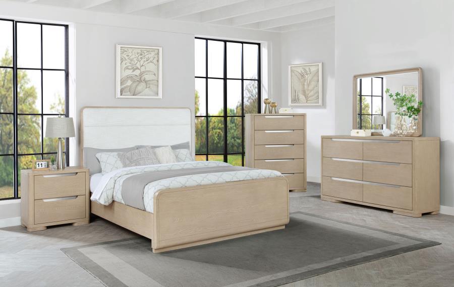Ladera 56-Inch Eastern King Panel Bed Light Elm