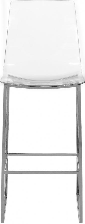Meridian Furniture - Lumen Counter Stool Set Of 2 In Chrome - 720 - ATL FURNITURE