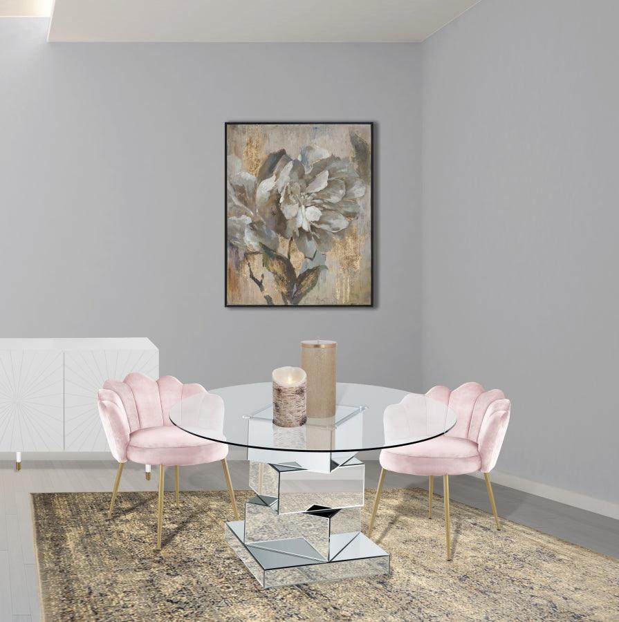Meridian Furniture - Claire Velvet Dining Chair Set Of 2 In Pink - 748Pink-C - ATL FURNITURE