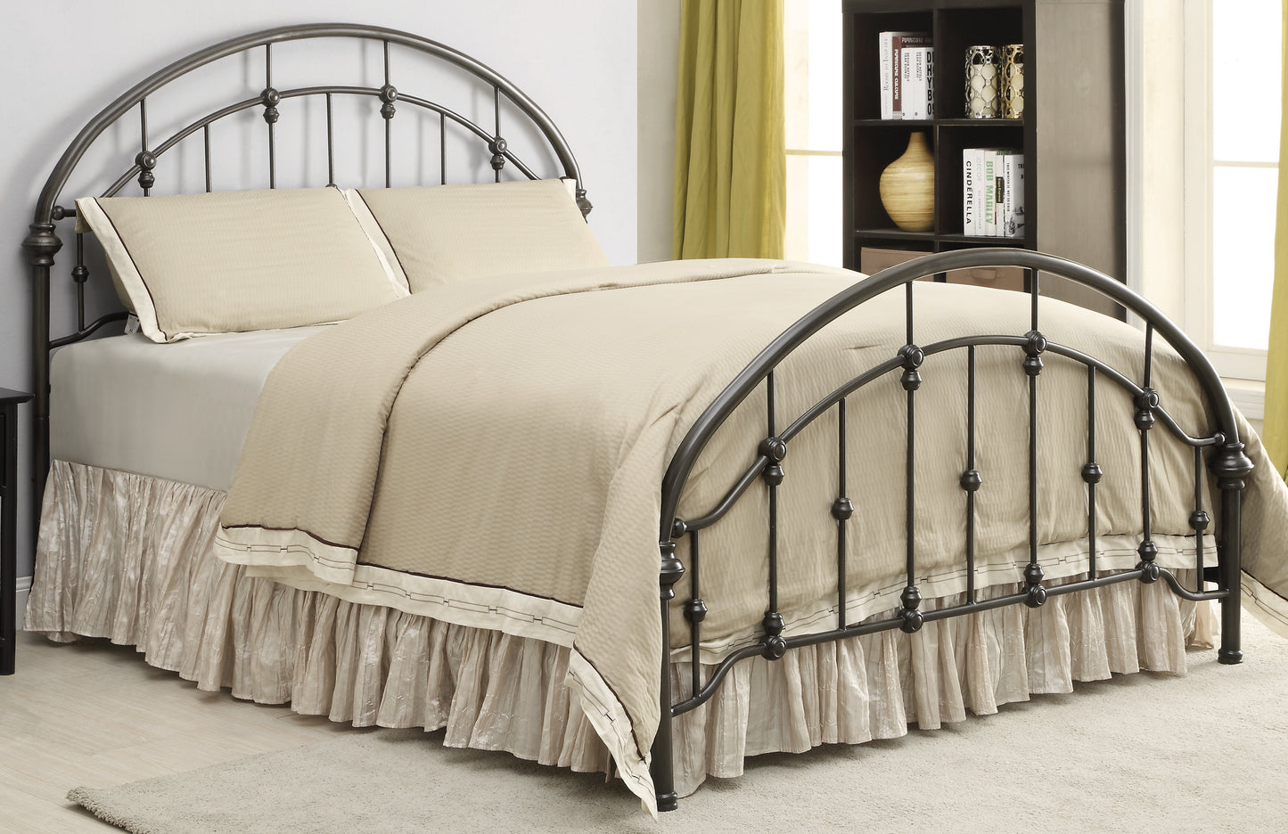 Rowan Twin Bed Dark Bronze