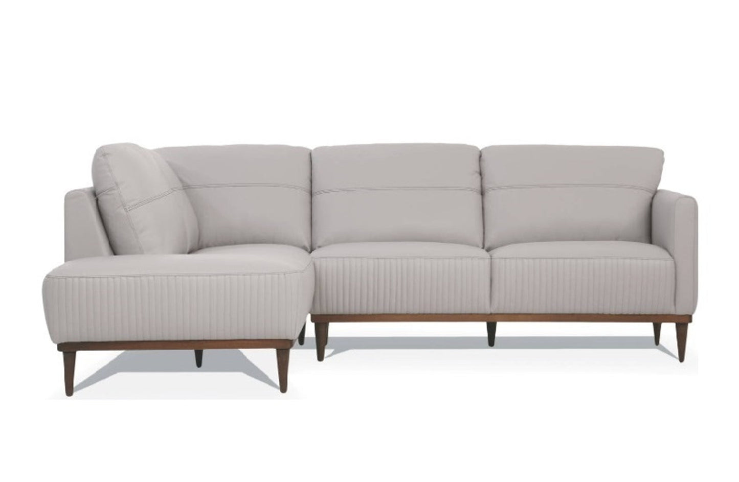 Acme Tampa Sectional Sofa in Pearl Gray 54990 - ATL FURNITURE