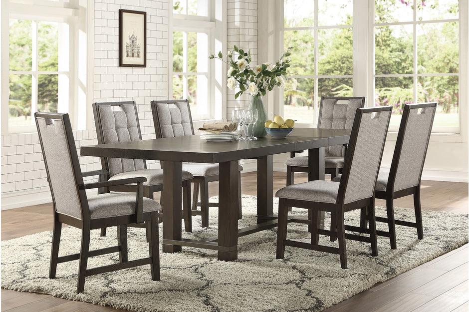 Homelegance - Rathdrum 7 Piece Dining Room Set In Dark Oak - 5654-92-7Set - ATL FURNITURE