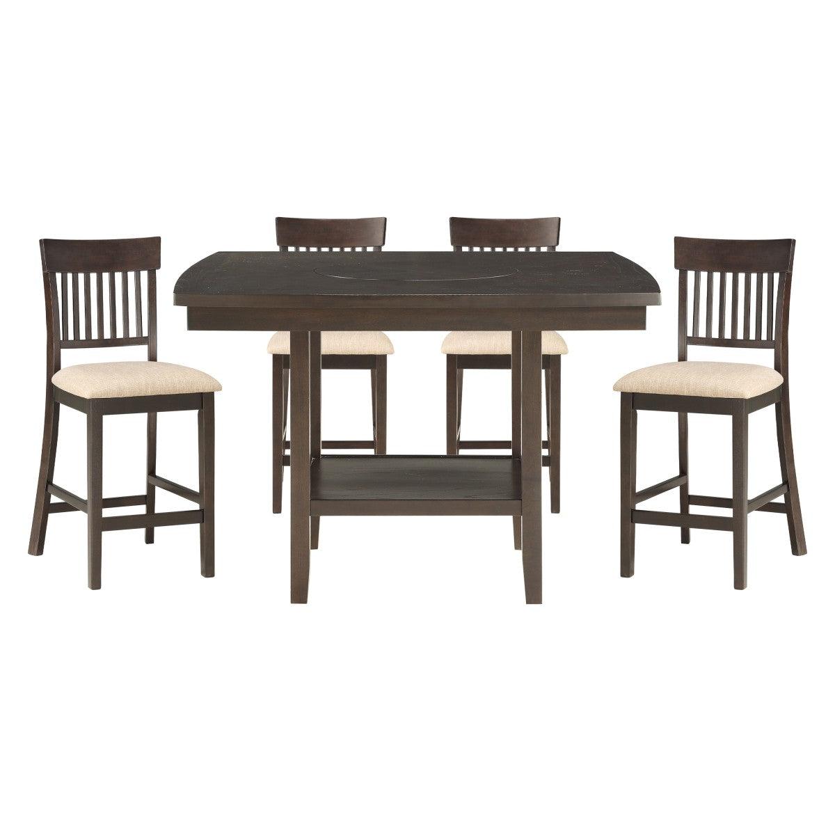 Homelegance - Balin 5 Piece Table Set In Brown - 5716-36*5S1 - ATL FURNITURE