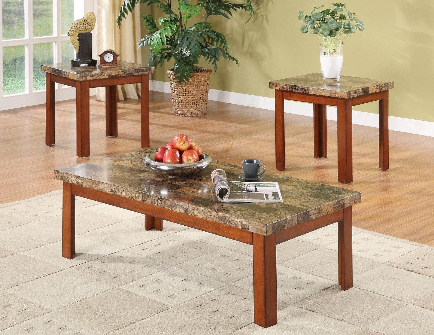 Coffee Table Set; 3 PCS. SET - ATL FURNITURE