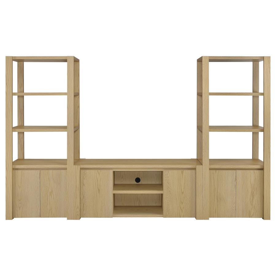 Laurelton 60-Inch 2-Door Tv Stand Media Console Light Oak