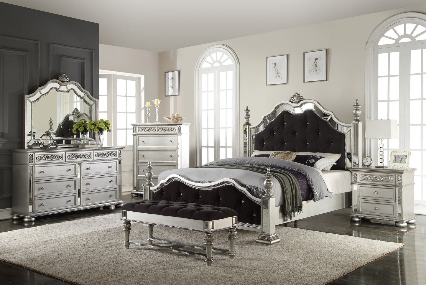 Silver Bedroom - ATL FURNITURE
