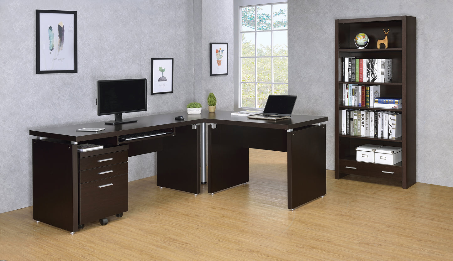 Skylar 39-inch Engineered Wood Writing Desk Cappuccino