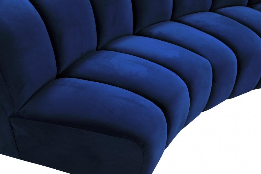 Infinity Modular 8 Piece Sectional In Navy - ATL FURNITURE