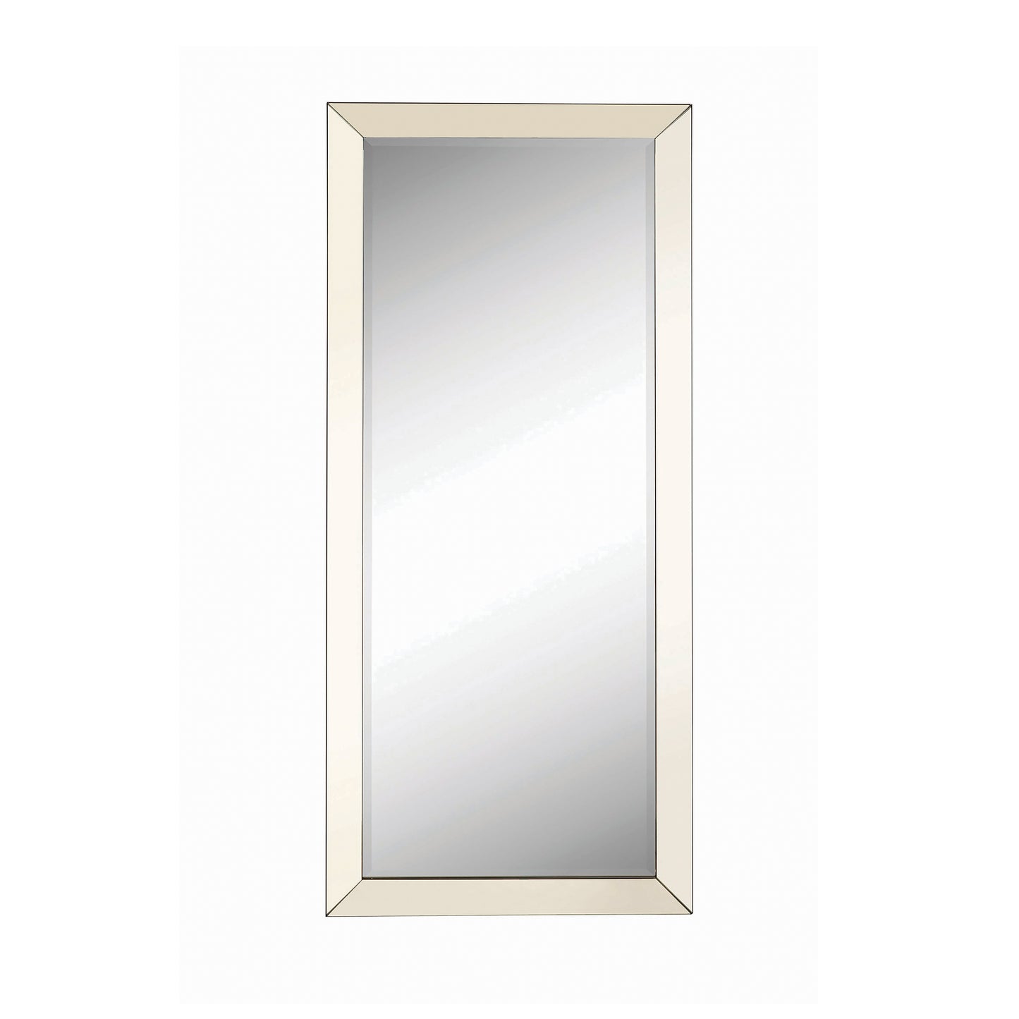 Barnett Rectangular Floor Mirror Silver