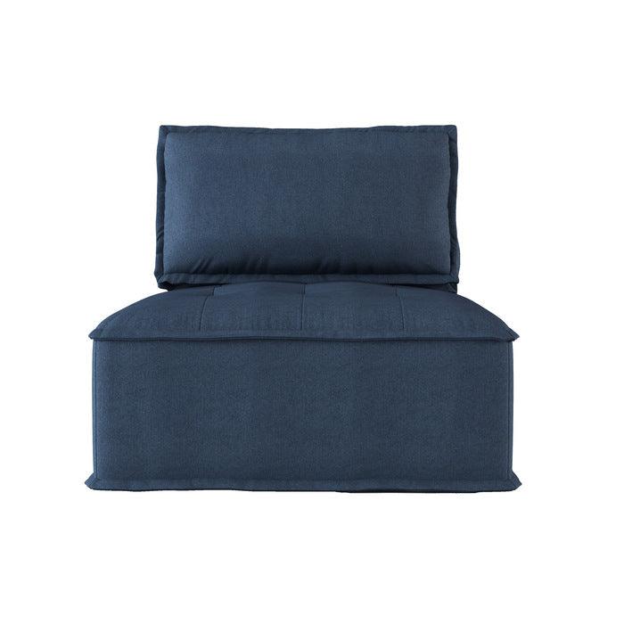 Homelegance - Ulrich Modular Chair With Removable Bolster And Pillow In Blue - 9545Bu-1 - ATL FURNITURE