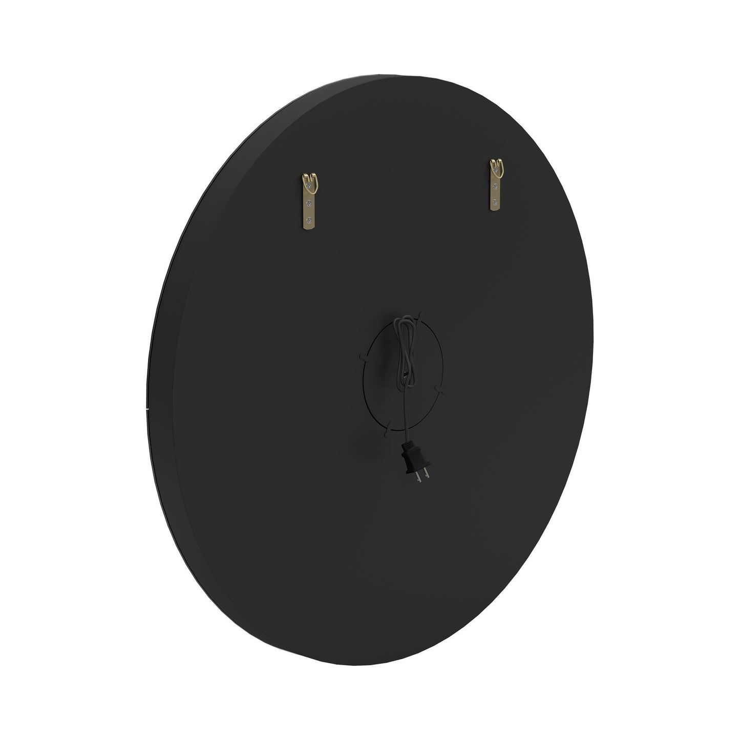 Landar 32 x 32 Inch Round LED Light Wall Mirror Silver