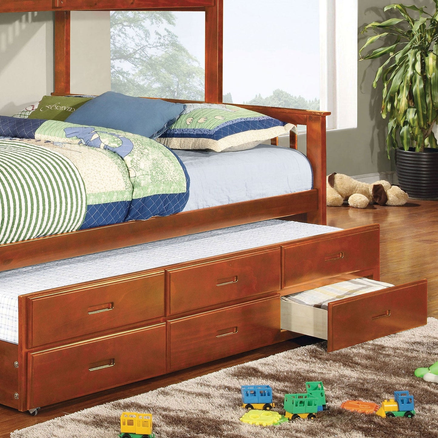 UNIVERSITY Oak Trundle w/ 3 Drawers - ATL FURNITURE