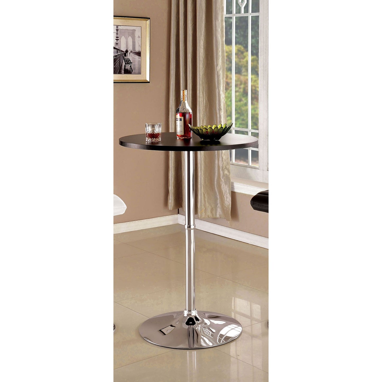NESSA Black Bar Table - ATL FURNITURE