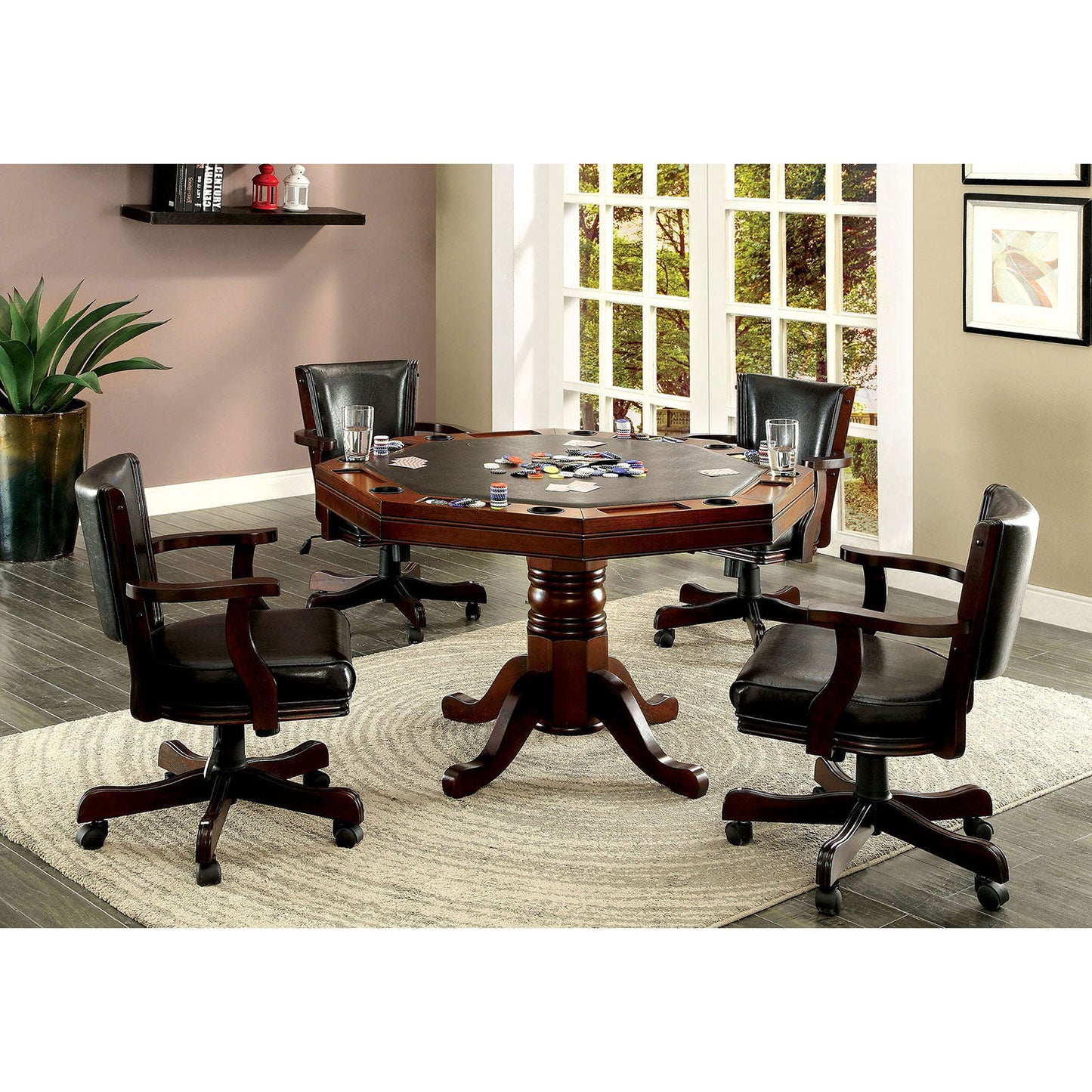 ROWAN Cherry Game Table - ATL FURNITURE