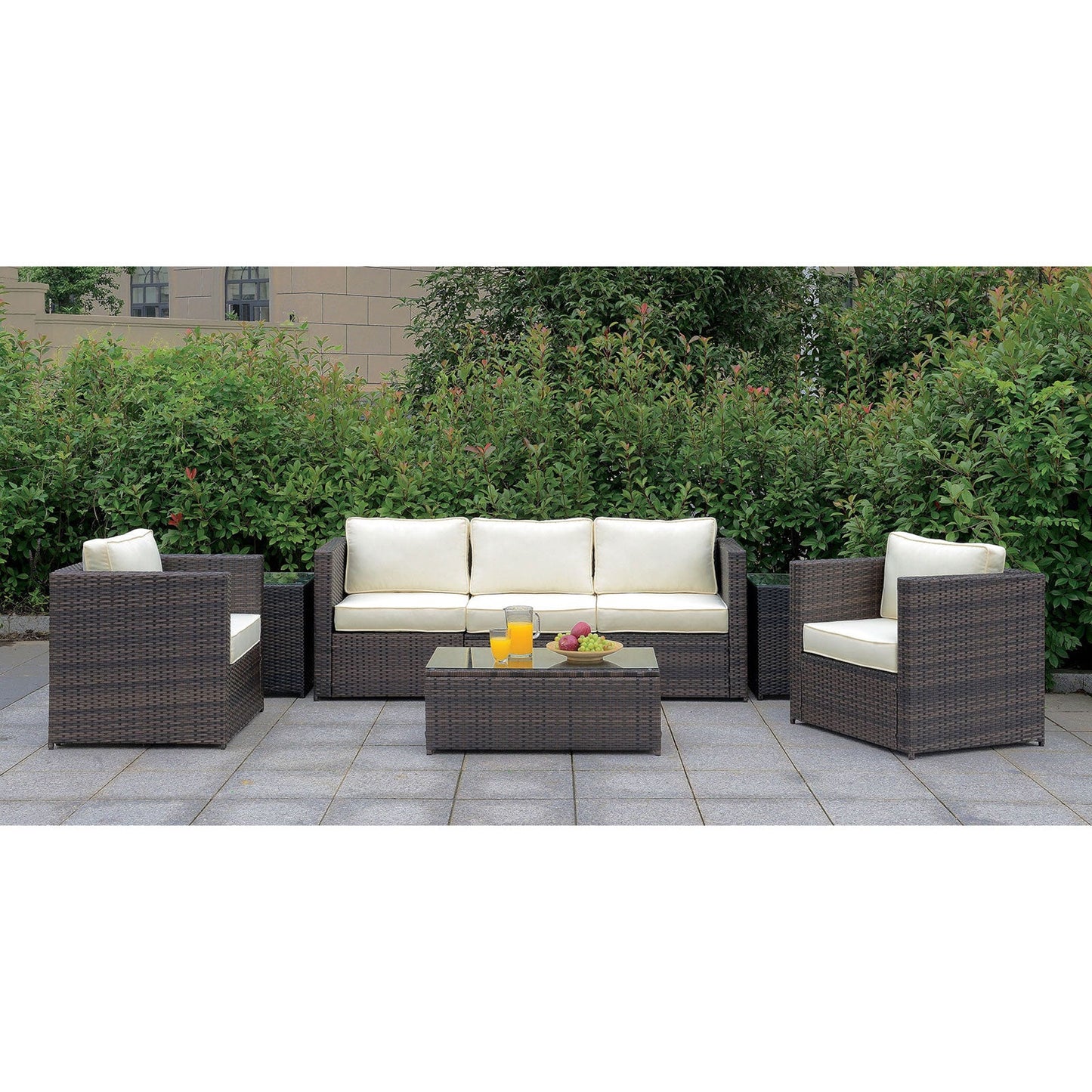 Ilona Brown/Beige Sofa + Love Seat + Coffee Table - ATL FURNITURE