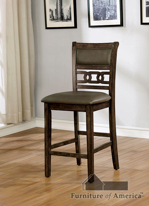 Flick Rustic Oak Counter Ht. Side Chair (2/CTN) - ATL FURNITURE