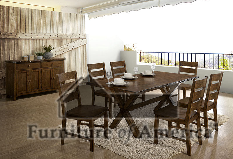 Woodworth Walnut Dining Table - ATL FURNITURE