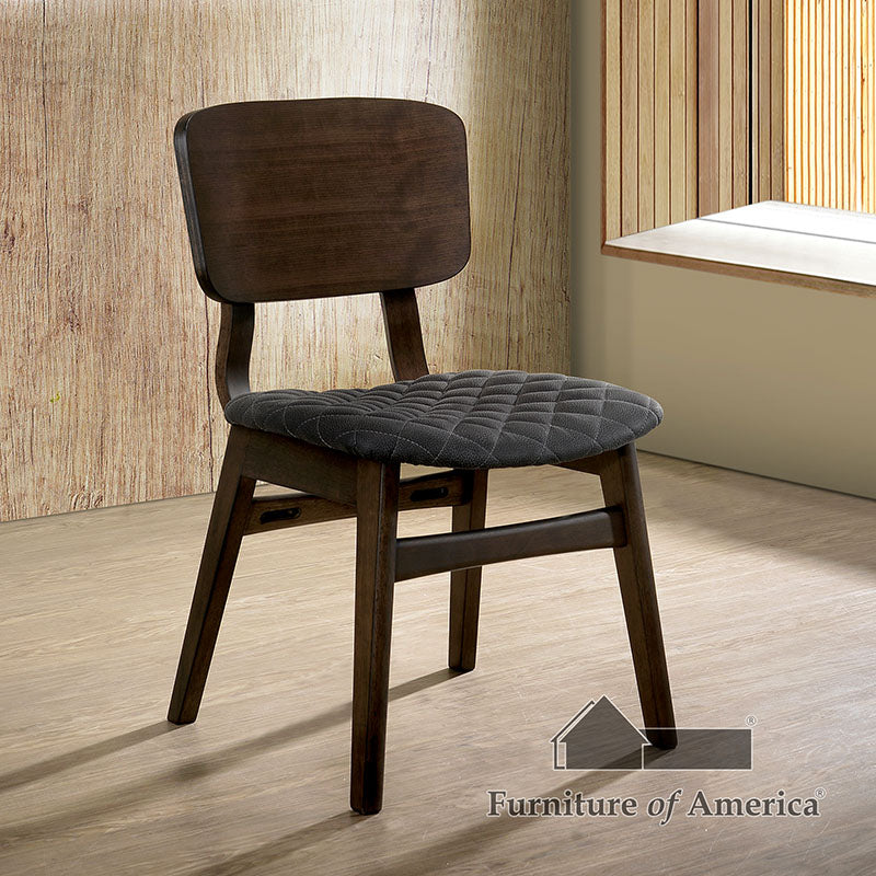 Shayna Black/Light Oak Side Chair (2/ctn) - ATL FURNITURE