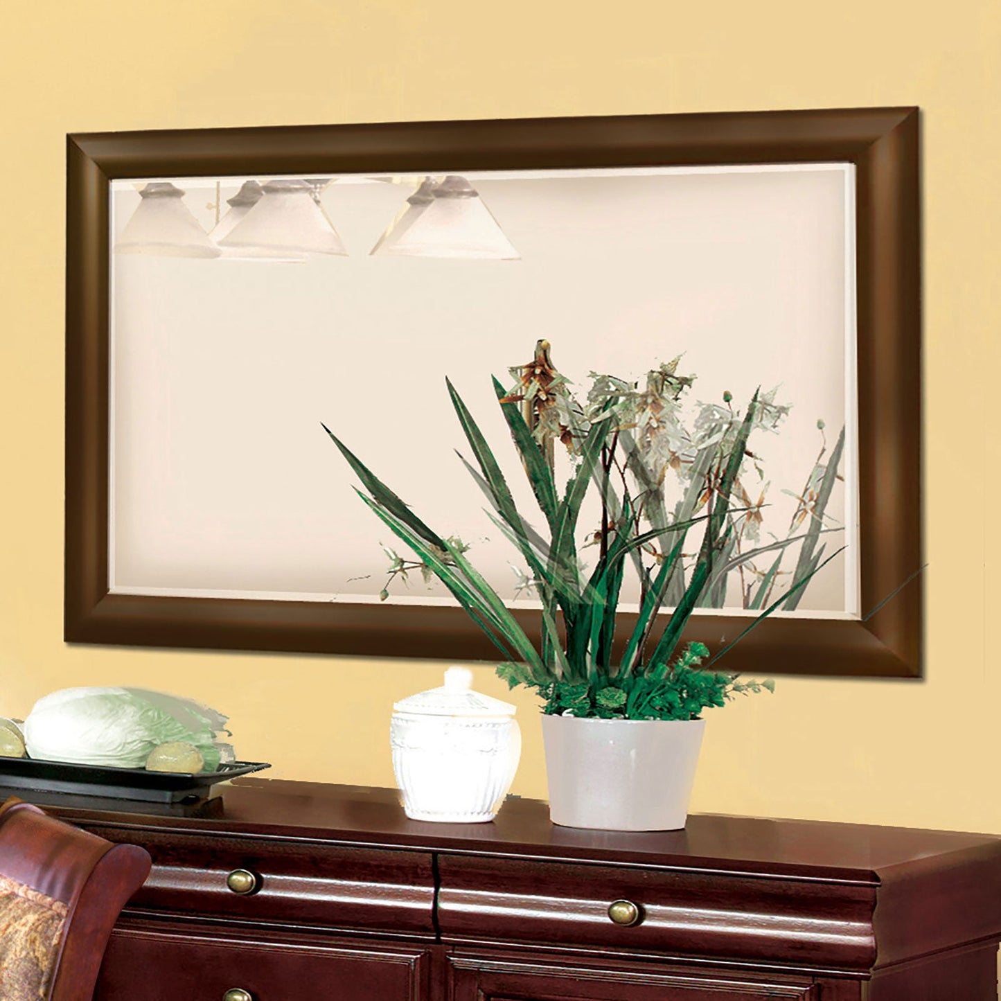 St. Nicholas I Antique Cherry Mirror - ATL FURNITURE