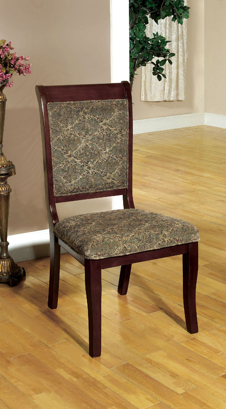 St. Nicholas I Antique Cherry Side Chair (2/CTN) - ATL FURNITURE