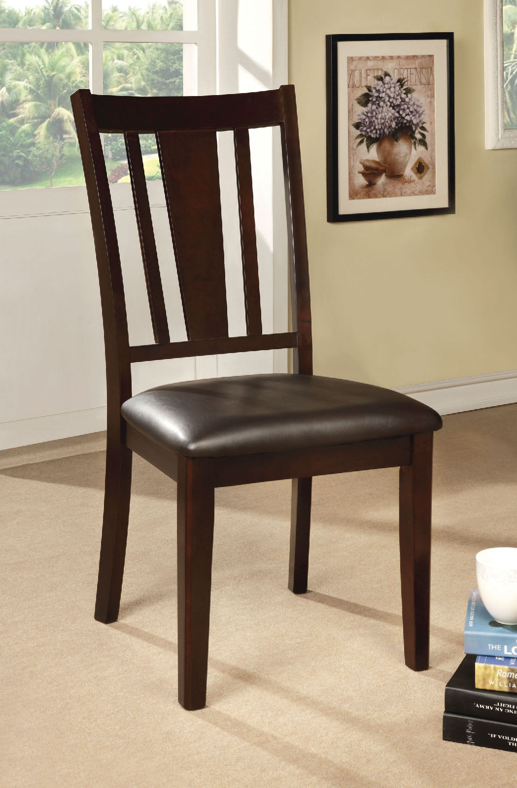 Bridgette I Espresso Side Chair (2/CTN) - ATL FURNITURE