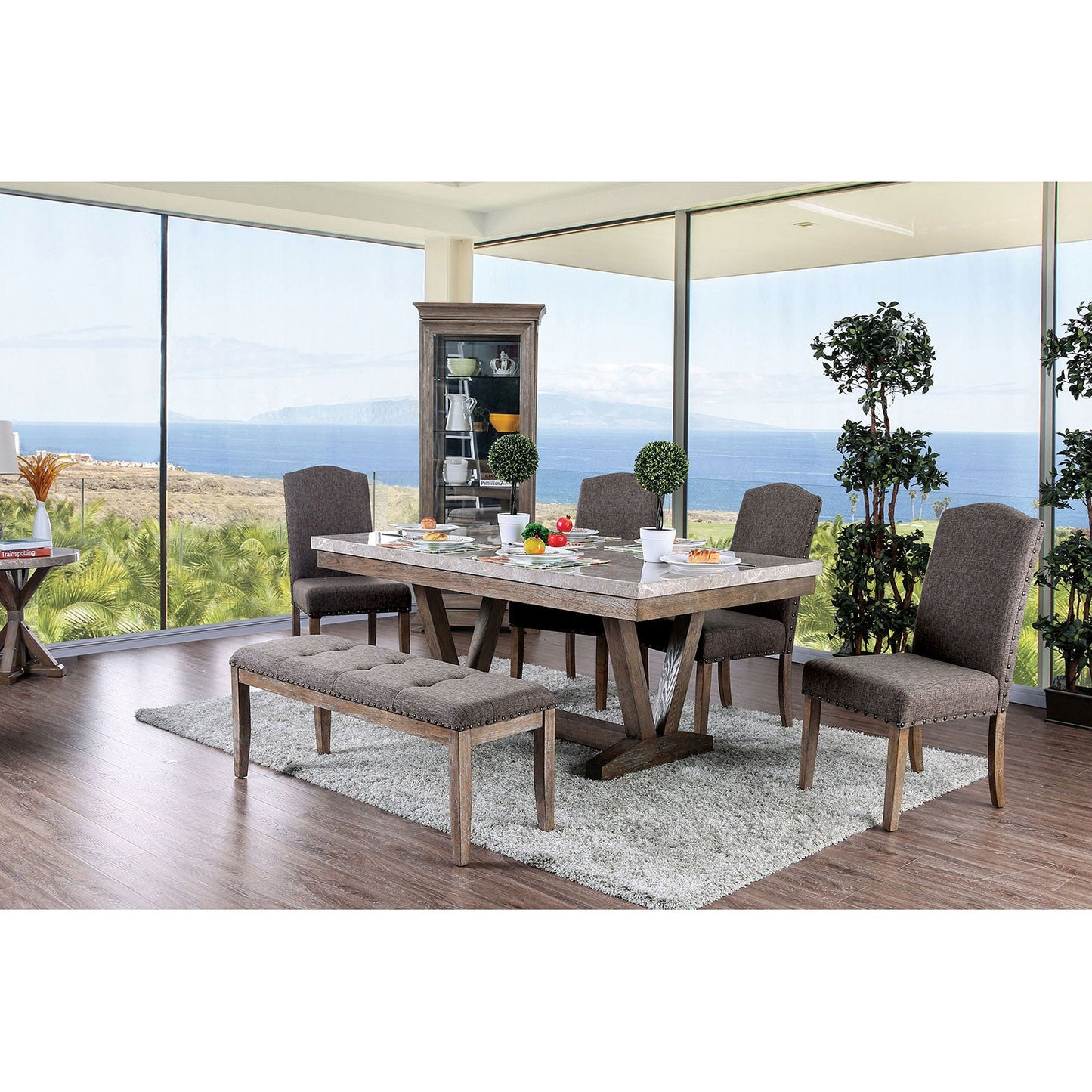 Bridgen Natural Dining Table - ATL FURNITURE