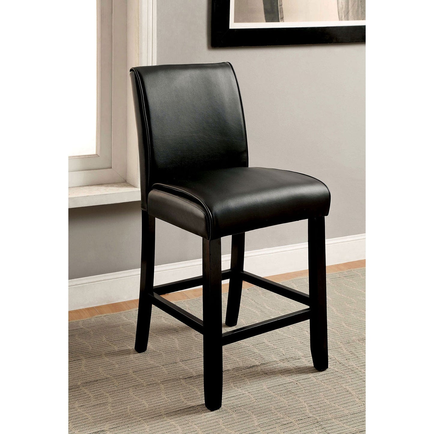 GRANDSTONE II Black Counter Ht. Chair - ATL FURNITURE