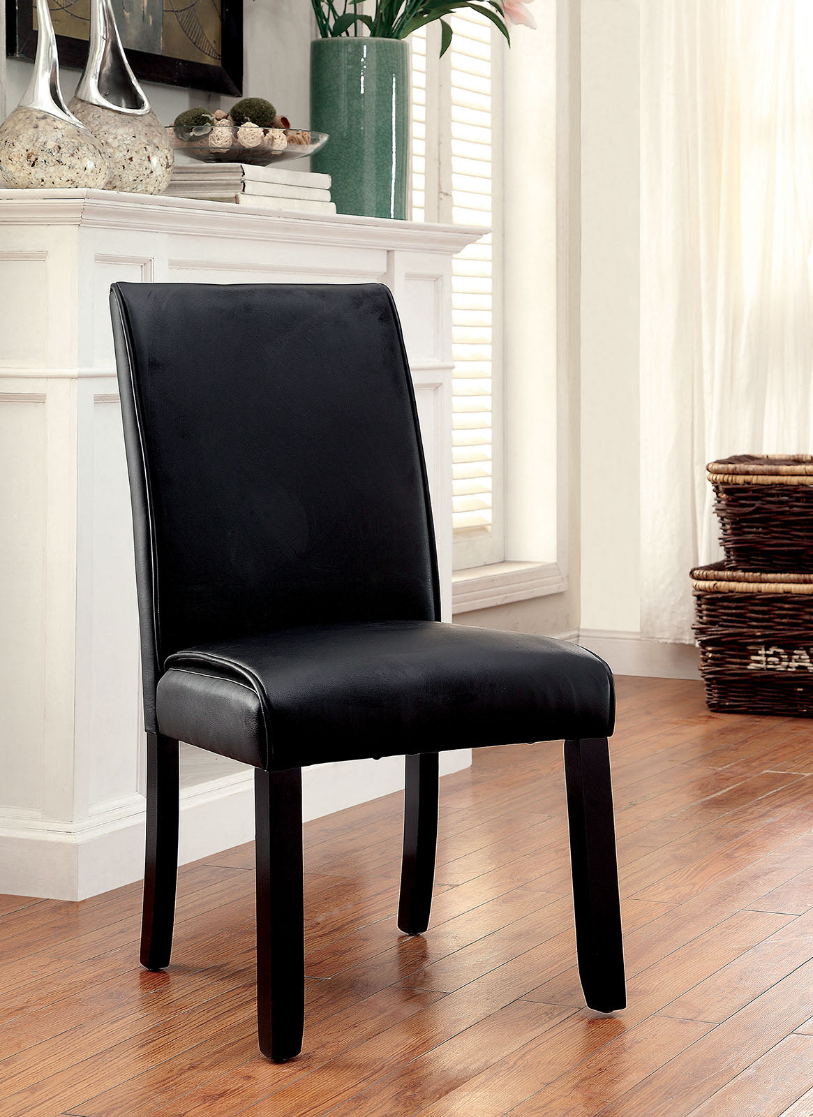 GRANDSTONE I Black Side Chair (2/CTN) - ATL FURNITURE