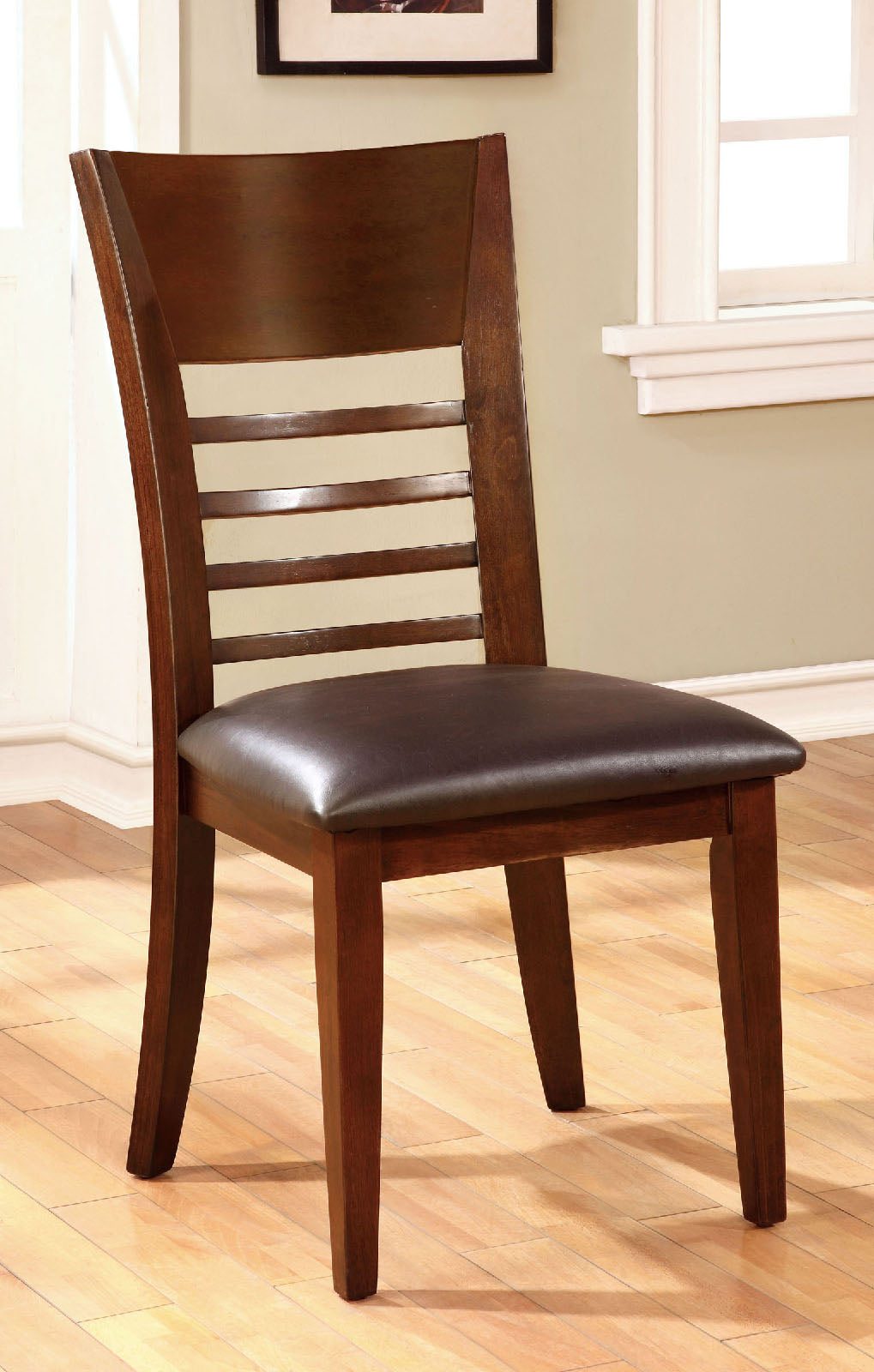 HILLSVIEW I Brown Cherry Side Chair (2/CTN) - ATL FURNITURE