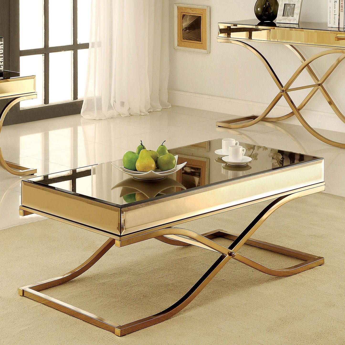 SUNDANCE Brass Coffee Table, Brass - ATL FURNITURE