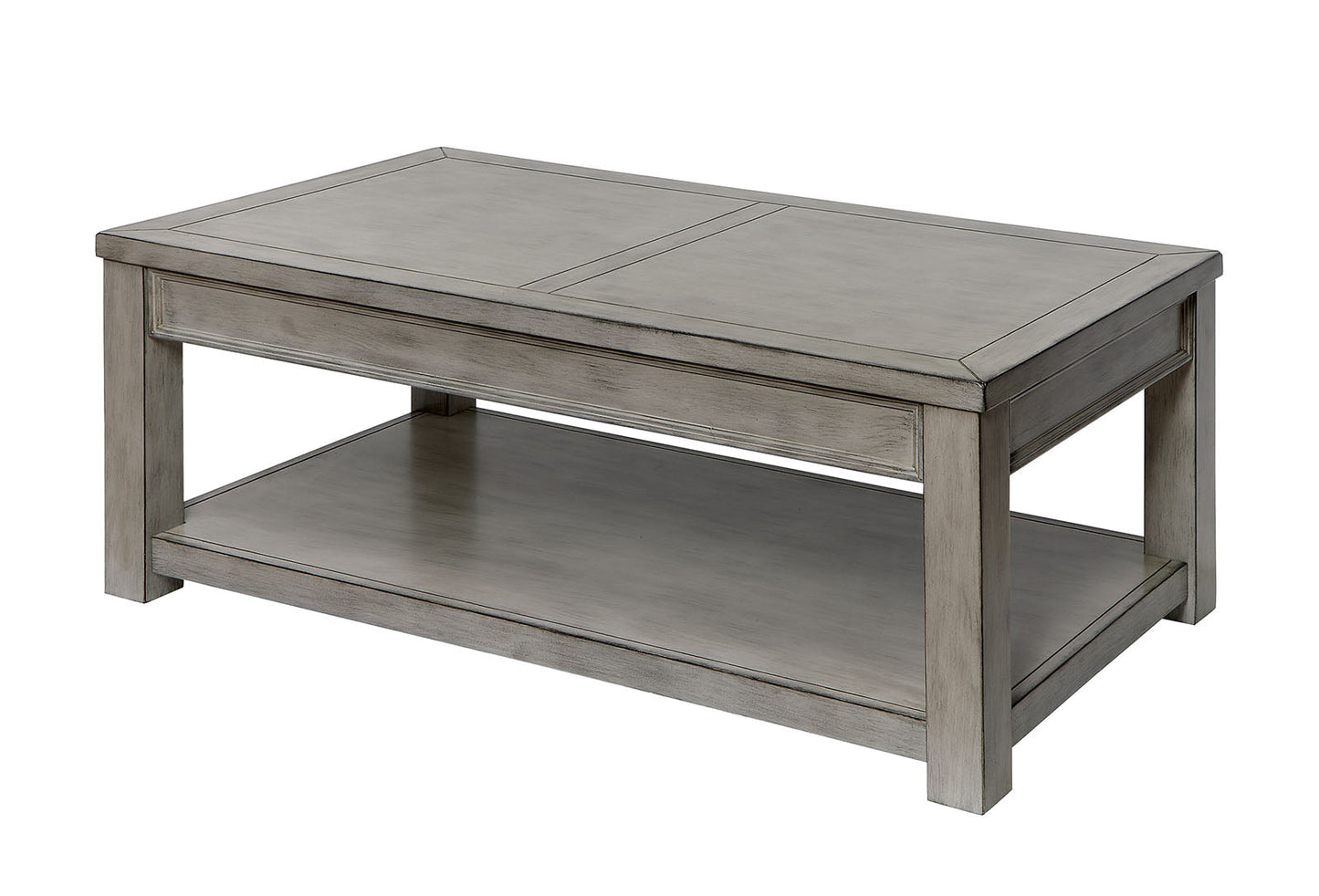 Meadow Antique White Coffee Table - ATL FURNITURE