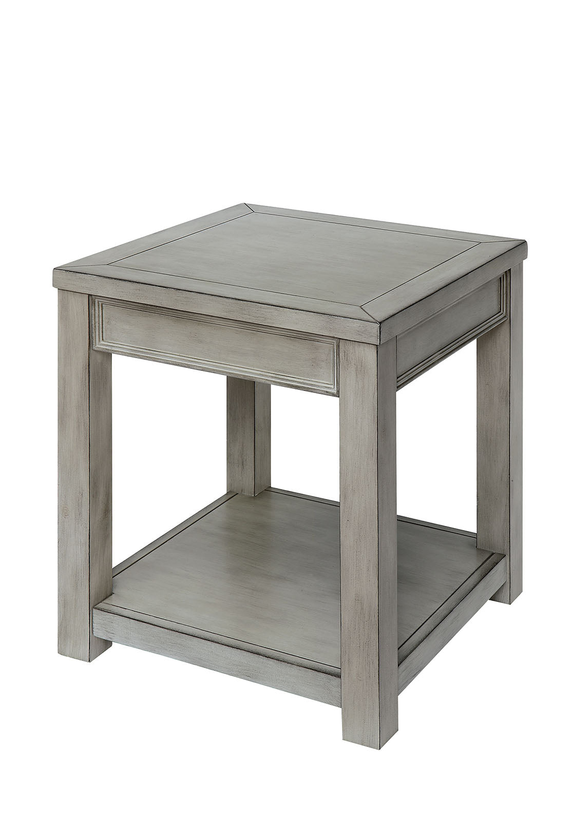 Meadow Antique White End Table - ATL FURNITURE