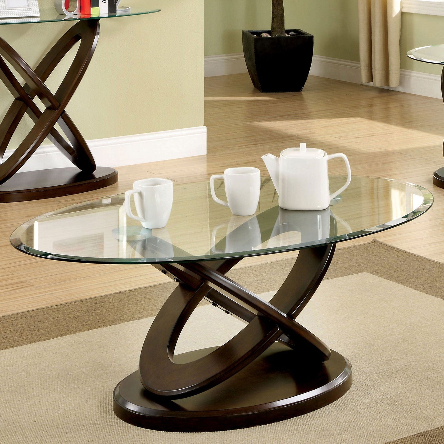 Atwood II Dark Walnut Coffee Table - ATL FURNITURE